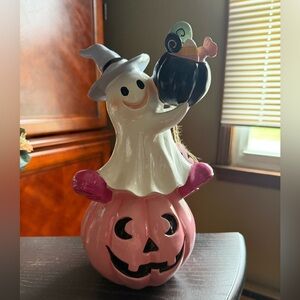 NEW Goblin & Ghoul Ghost Pink Pumpkin Halloween decor